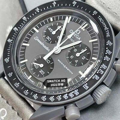 Omega*Swatch Dark Grey Dial Mission to Mercury 42MM Watch